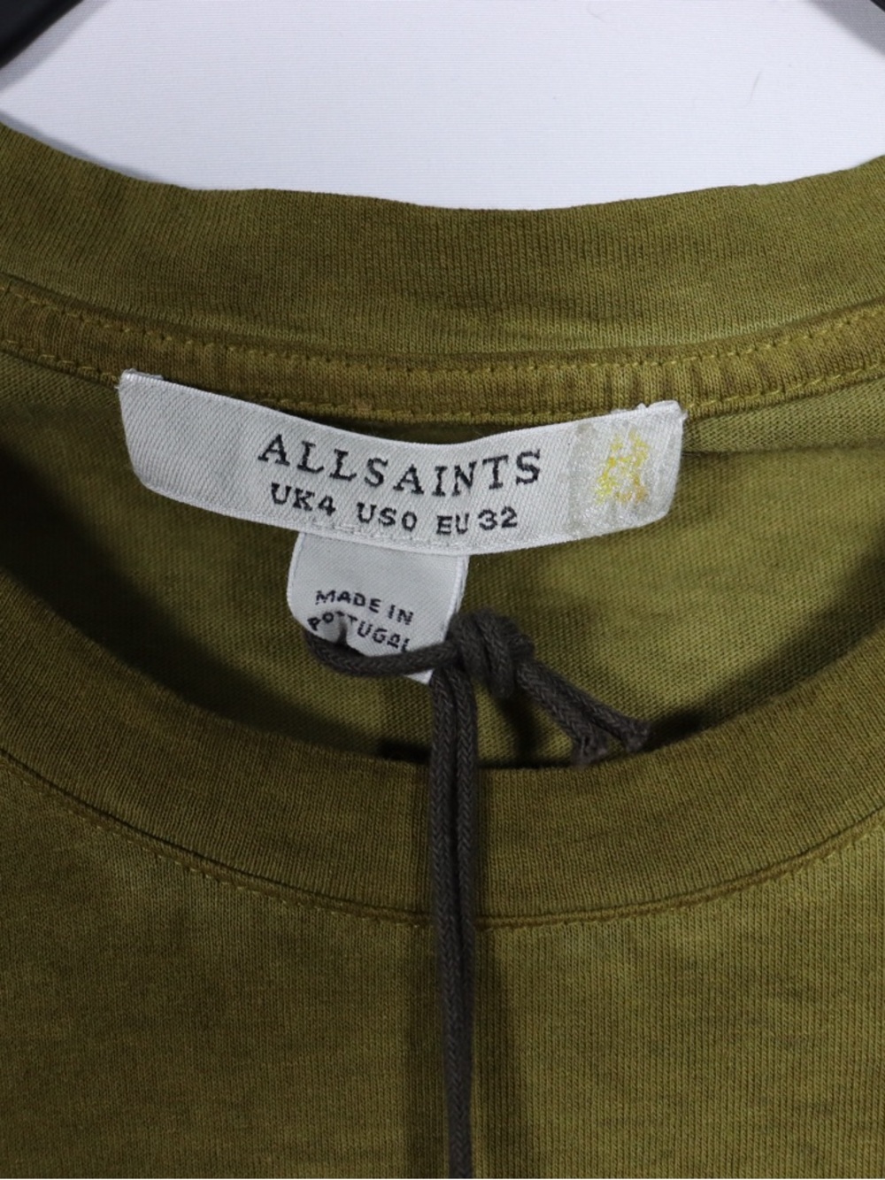 AllSaints Anna Tee Olive Green Women’s Size US 0 (UK 4) NWT Film Worn The Boys - Picture 7 of 10